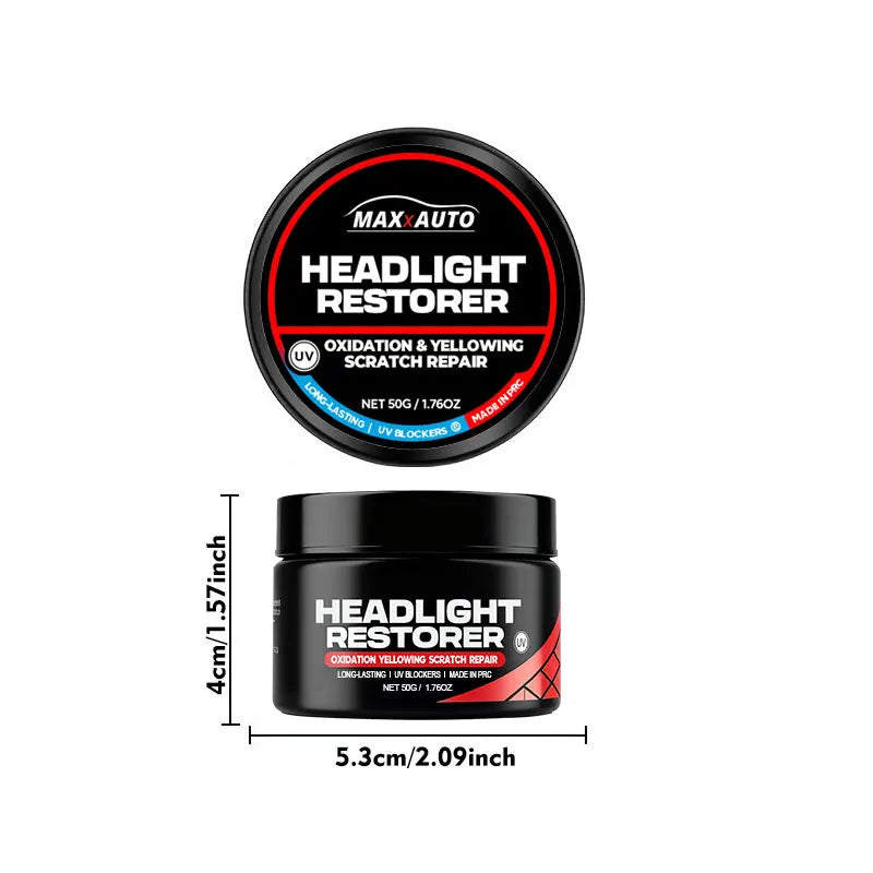 Southbound's Car Headlight Restoration Kit - Renew Yellow Hues, Scratch & Blur Repair, Restore Brightnes to Both Front & Rear Headlamp Polish