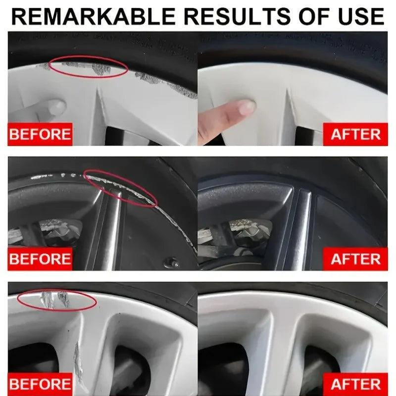 Southbound's Car wheel rim scratch refurbishment paste, tire rim scratch paint repair paste - black and white silver aluminum alloy rim elect