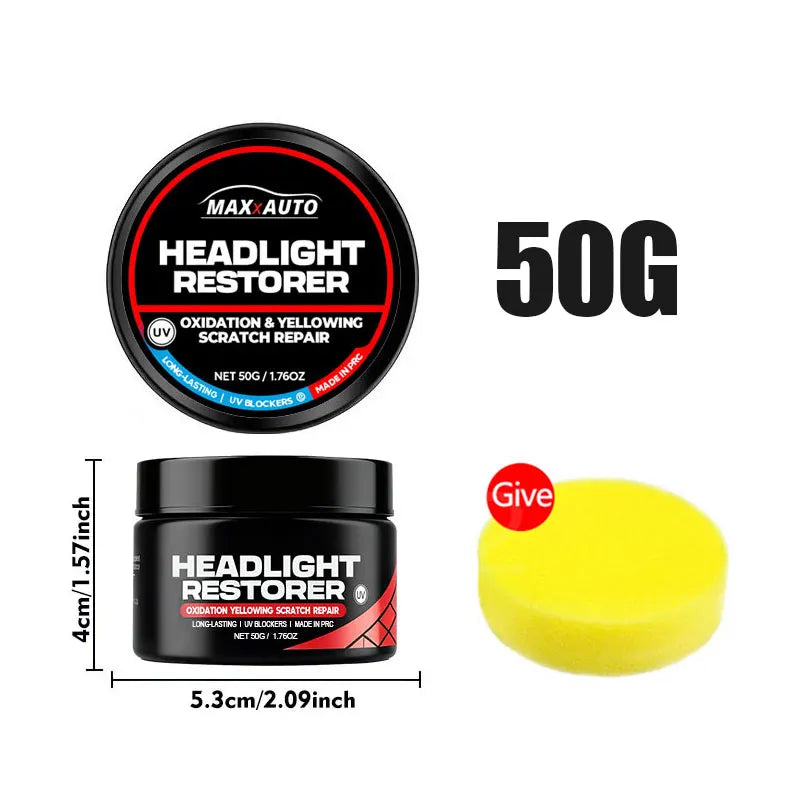 Southbound's Car Headlight Restoration Kit - Renew Yellow Hues, Scratch & Blur Repair, Restore Brightnes to Both Front & Rear Headlamp Polish