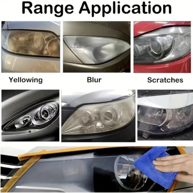 Southbound's Car Headlight Restoration Kit - Renew Yellow Hues, Scratch & Blur Repair, Restore Brightnes to Both Front & Rear Headlamp Polish