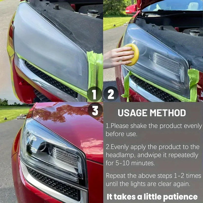 Southbound's Car Headlight Restoration Kit - Renew Yellow Hues, Scratch & Blur Repair, Restore Brightnes to Both Front & Rear Headlamp Polish