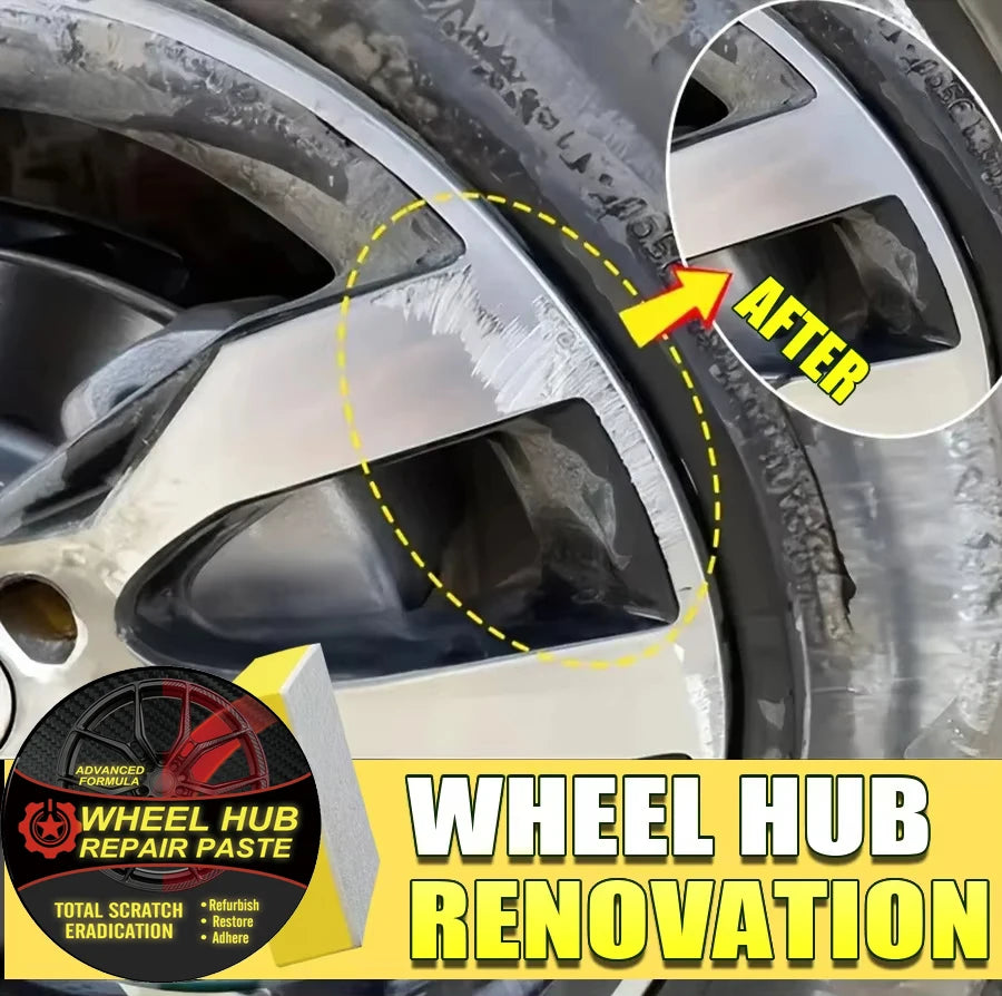 Southbound's Car wheel rim scratch refurbishment paste, tire rim scratch paint repair paste - black and white silver aluminum alloy rim elect